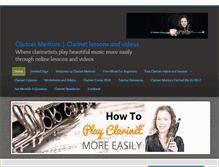 Tablet Screenshot of clarinetmentors.com